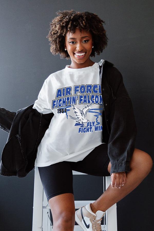 gameday couture AIR FORCE FALCONS IN THE LEAD OVERSIZED CREWNECK TEE