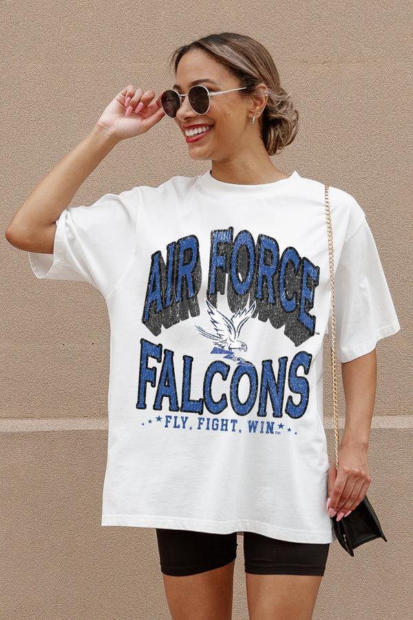 gameday couture AIR FORCE FALCONS SHAKEDOWN OVERSIZED CREWNECK TEE
