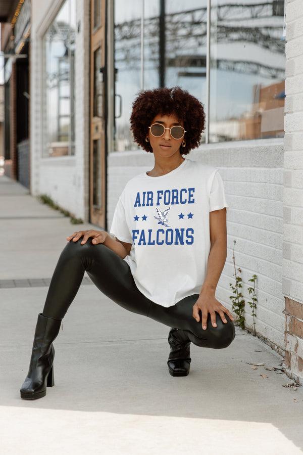 Gameday Couture AIR FORCE FALCONS TO THE POINT SHORT SLEEVE FLOWY TEE