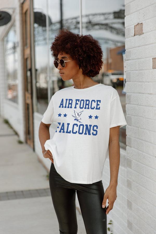 gameday couture AIR FORCE FALCONS TO THE POINT SHORT SLEEVE FLOWY TEE
