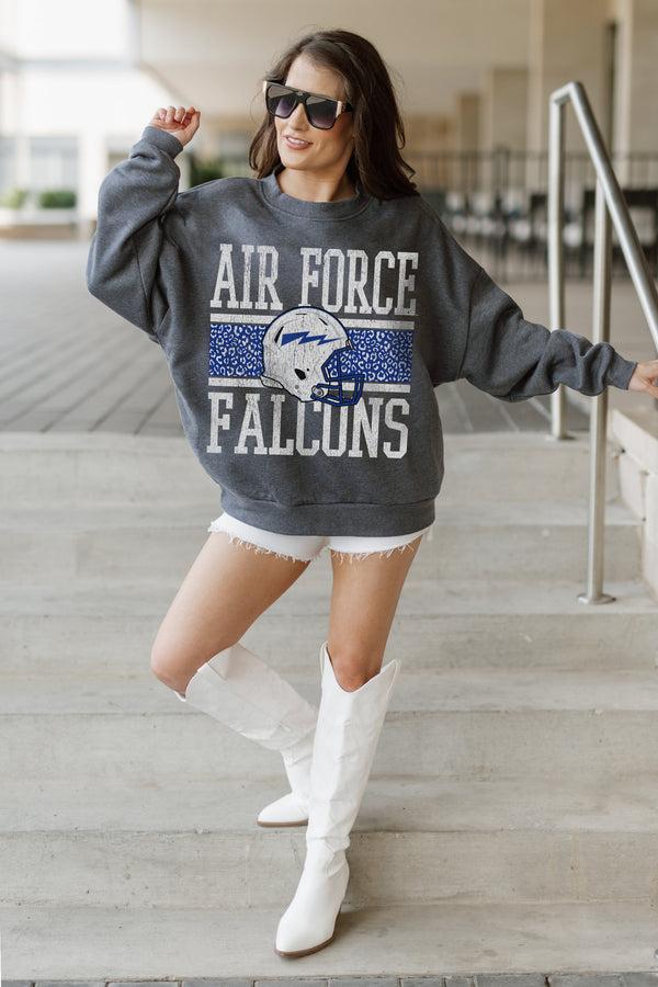 Gameday Couture AIR FORCE FALCONS WILD TAILGATE PREMIUM FLEECE DROP SHOULDER CREWNECK PULLOVER