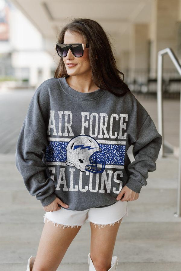 Gameday Couture AIR FORCE FALCONS WILD TAILGATE PREMIUM FLEECE DROP SHOULDER CREWNECK PULLOVER