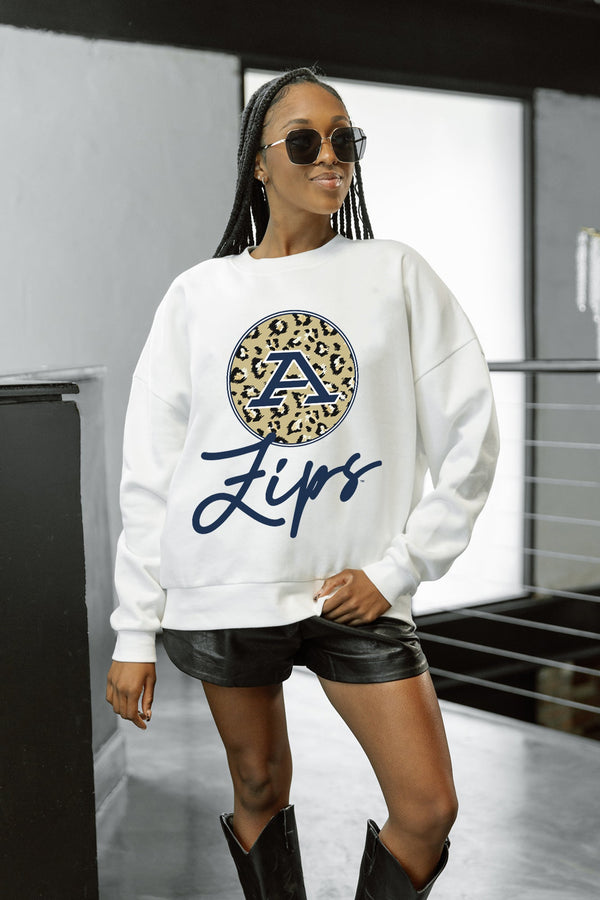 Gameday Couture AKRON ZIPS WILD BREAKTHROUGH PREMIUM FLEECE CREWNECK PULLOVER
