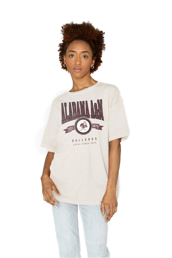 gameday couture ALABAMA A&M BULLDOGS GET GOIN' OVERSIZED CREW NECK TEE