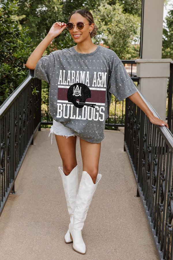 Gameday Couture ALABAMA A&M BULLDOGS ON THE BALL MINI RHINESTONE SHORT SLEEVE CLASSIC TEE