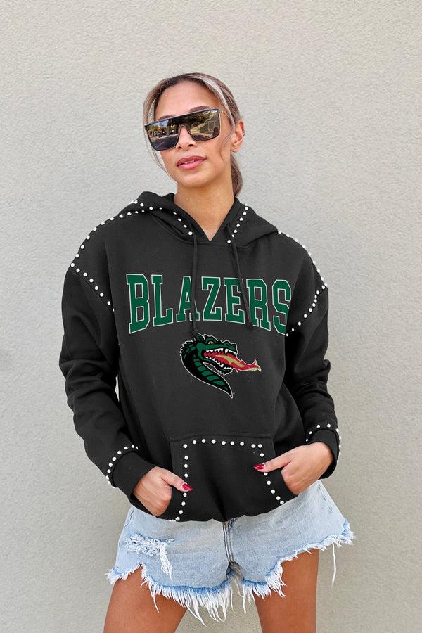 Gameday Couture ALABAMA AT BIRMINGHAM BLAZERS BELLE OF THE BALL STUDDED DETAIL FLEECE FRONT POCKET HOODIE