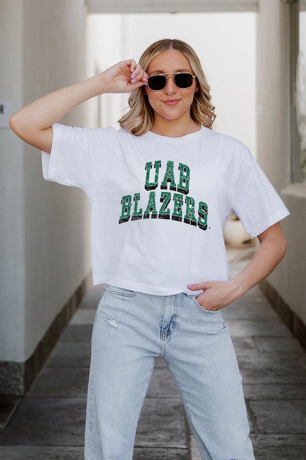 Gameday Couture ALABAMA AT BIRMINGHAM BLAZERS CLAIM TO FAME BOXY FIT WOMEN'S CROPPED TEE
