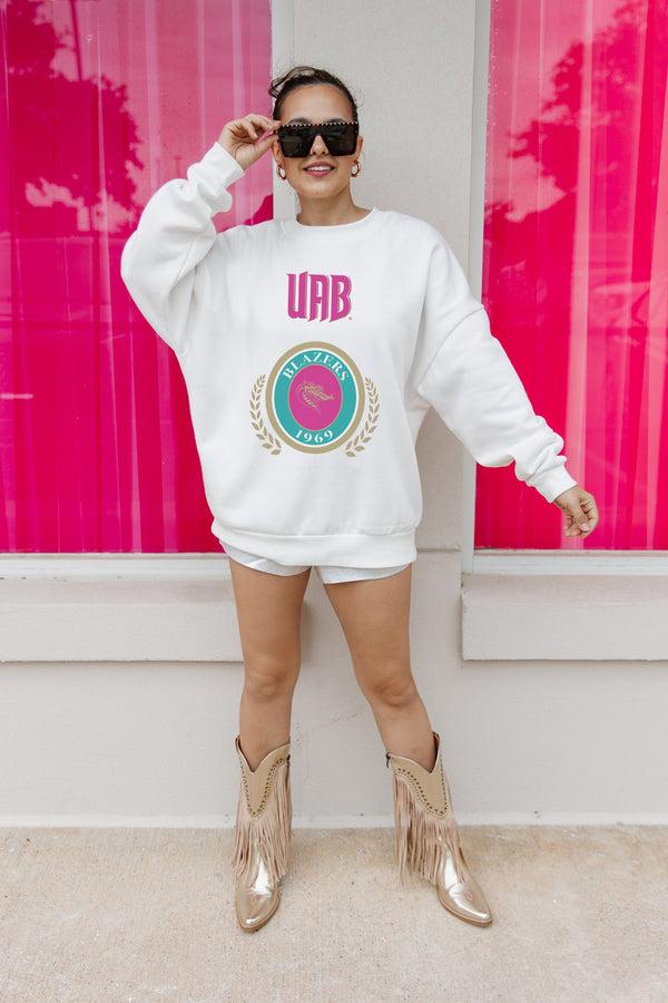 Gameday Couture ALABAMA AT BIRMINGHAM BLAZERS GOAL GETTER PREMIUM FLEECE DROP SHOULDER CREWNECK PULLOVER