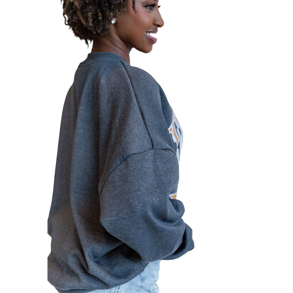 Gameday Couture ALABAMA CRIMSON TIDE COUNTDOWN PREMIUM FLEECE DROP SHOULDER CREWNECK PULLOVER