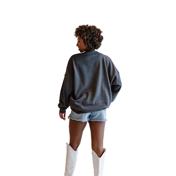 Gameday Couture ALABAMA CRIMSON TIDE COUNTDOWN PREMIUM FLEECE DROP SHOULDER CREWNECK PULLOVER