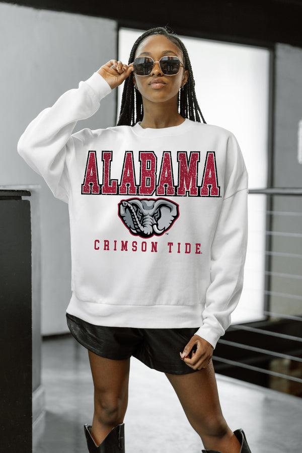 Gameday Couture ALABAMA CRIMSON TIDE FREESTYLE PREMIUM FLEECE DROP SHOULDER CREWNECK PULLOVER
