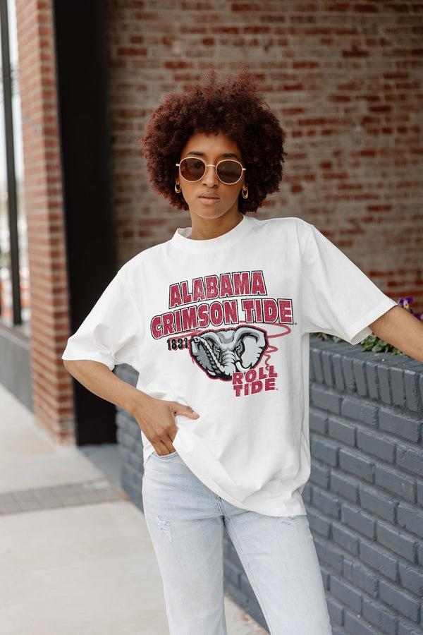 Gameday Couture ALABAMA CRIMSON TIDE IN THE LEAD OVERSIZED CREWNECK TEE