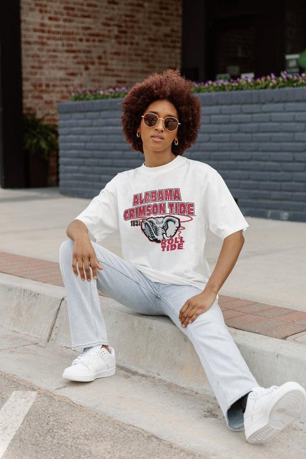 Gameday Couture ALABAMA CRIMSON TIDE IN THE LEAD OVERSIZED CREWNECK TEE