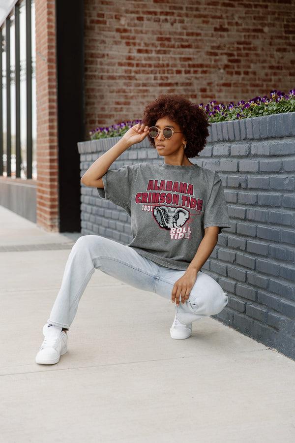 gameday couture ALABAMA CRIMSON TIDE KEEP THE LEAD OVERSIZED CREWNECK TEE