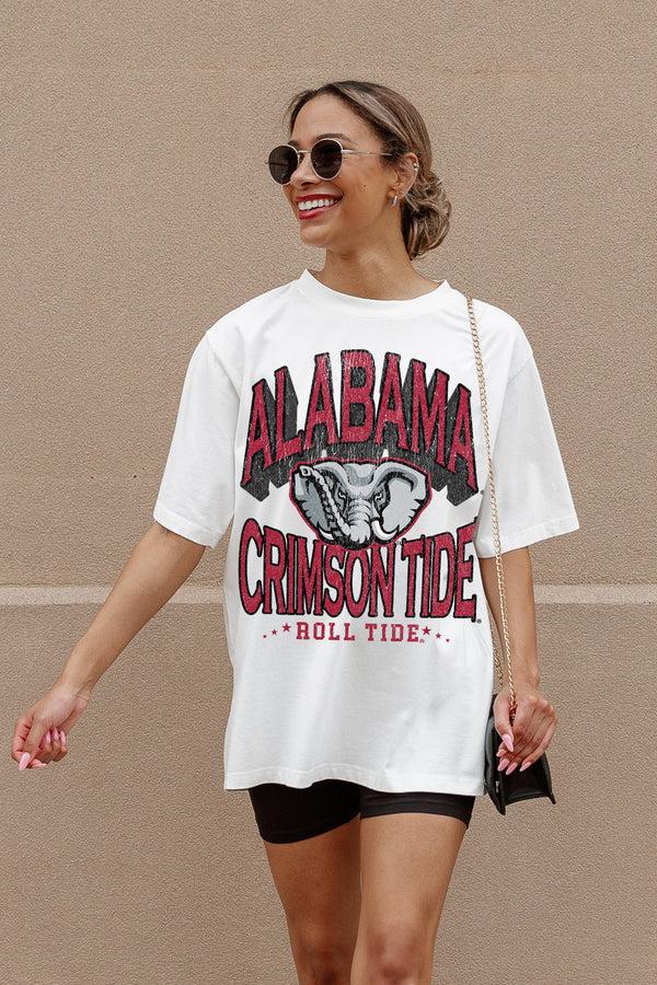 Gameday Couture ALABAMA CRIMSON TIDE SHAKEDOWN OVERSIZED CREWNECK TEE
