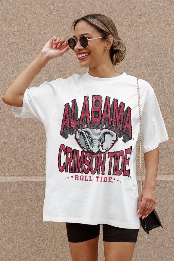 gameday couture ALABAMA CRIMSON TIDE SHAKEDOWN OVERSIZED CREWNECK TEE