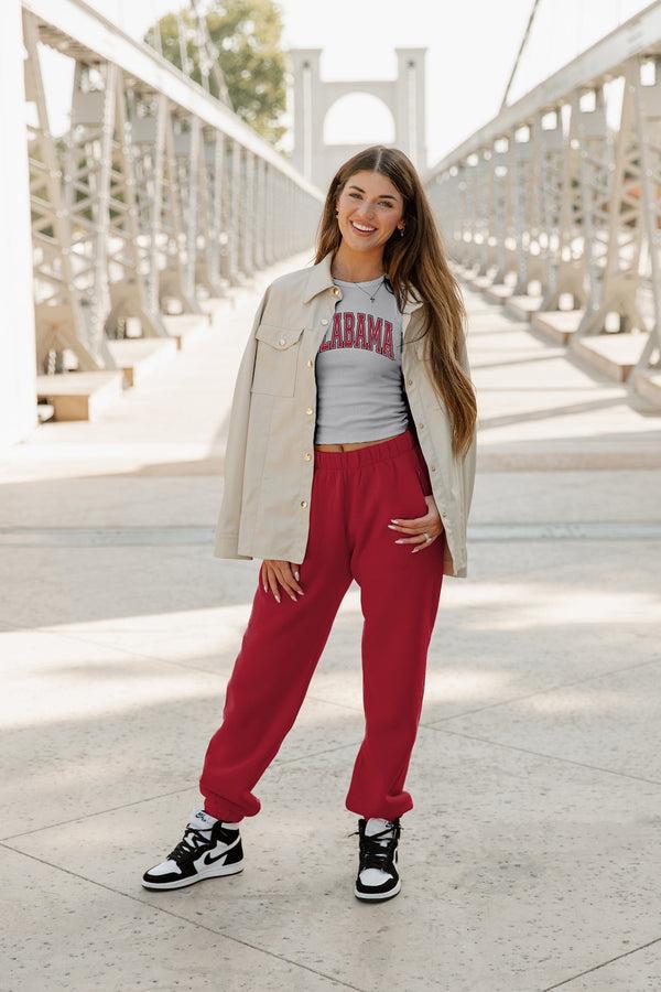 Gameday Couture ALABAMA CRIMSON TIDE Well Played Ribbed Crop Tank By Madi Prewett Troutt