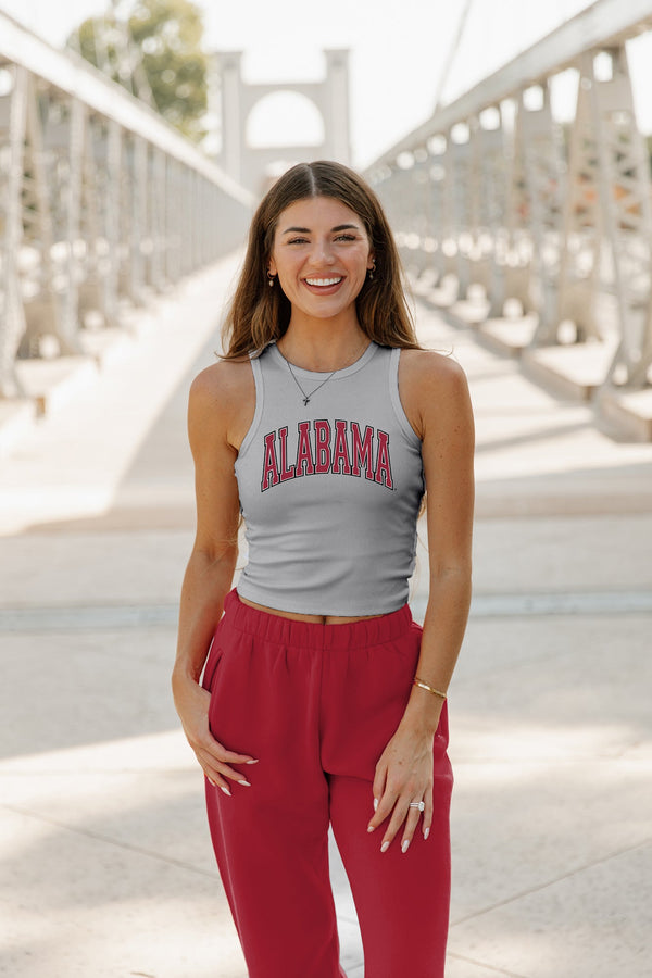 gameday couture ALABAMA CRIMSON TIDE Well Played Ribbed Crop Tank By Madi Prewett Troutt