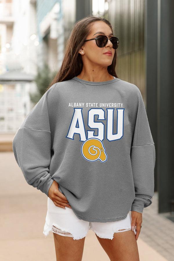 Gameday Couture ALBANY STATE GOLDEN RAMS PURE MOTION VINTAGE WASH CORDED PULLOVER
