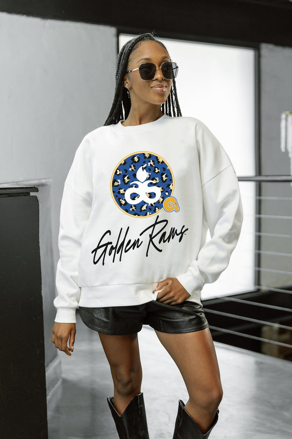 Gameday Couture ALBANY STATE GOLDEN RAMS WILD BREAKTHROUGH PREMIUM FLEECE CREWNECK PULLOVER
