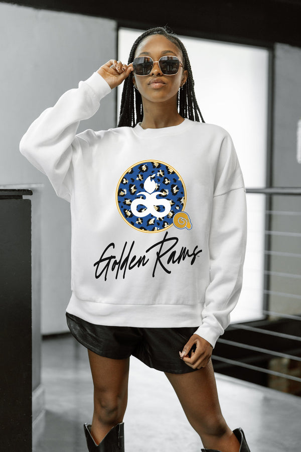 Gameday Couture ALBANY STATE GOLDEN RAMS WILD BREAKTHROUGH PREMIUM FLEECE CREWNECK PULLOVER