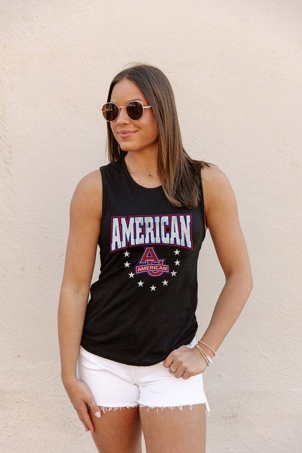 Gameday Couture AMERICAN UNIVERSITY EAGLES BABY YOU'RE A STAR RACERBACK TANK TOP