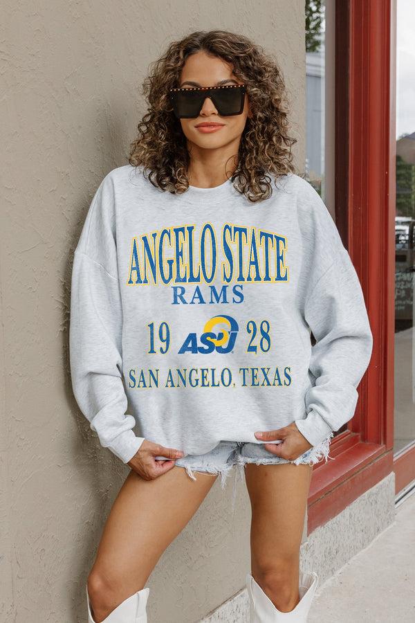 Gameday Couture ANGELO STATE RAMS ALLEGIANCE PREMIUM FLEECE DROP SHOULDER CREWNECK PULLOVER