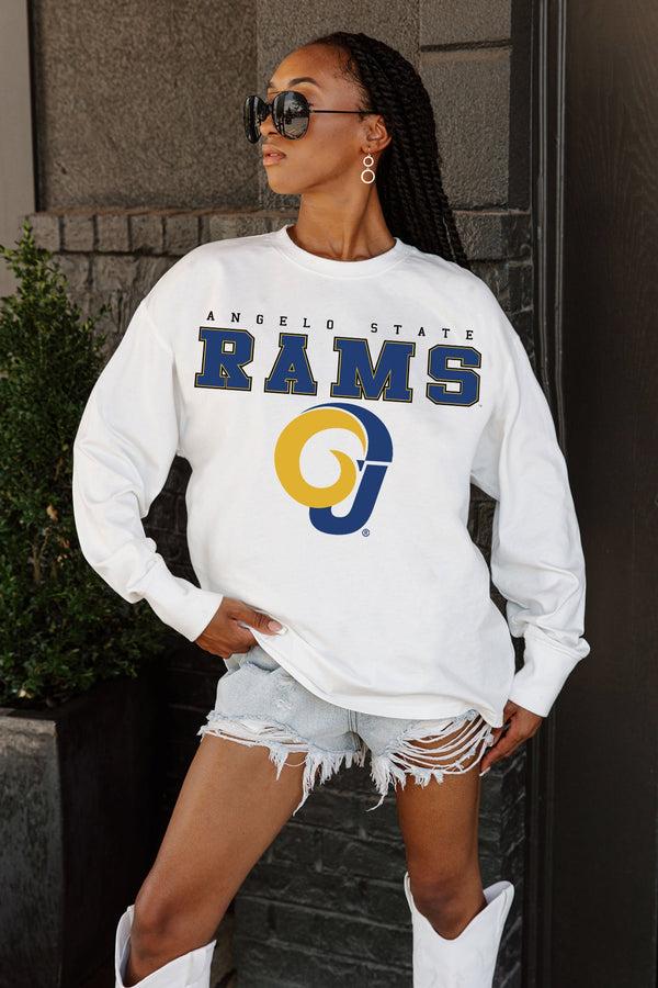 Gameday Couture ANGELO STATE RAMS BIG GOALS OVERSIZED LONG SLEEVE PULLOVER