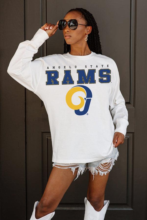 Gameday Couture ANGELO STATE RAMS BIG GOALS OVERSIZED LONG SLEEVE PULLOVER