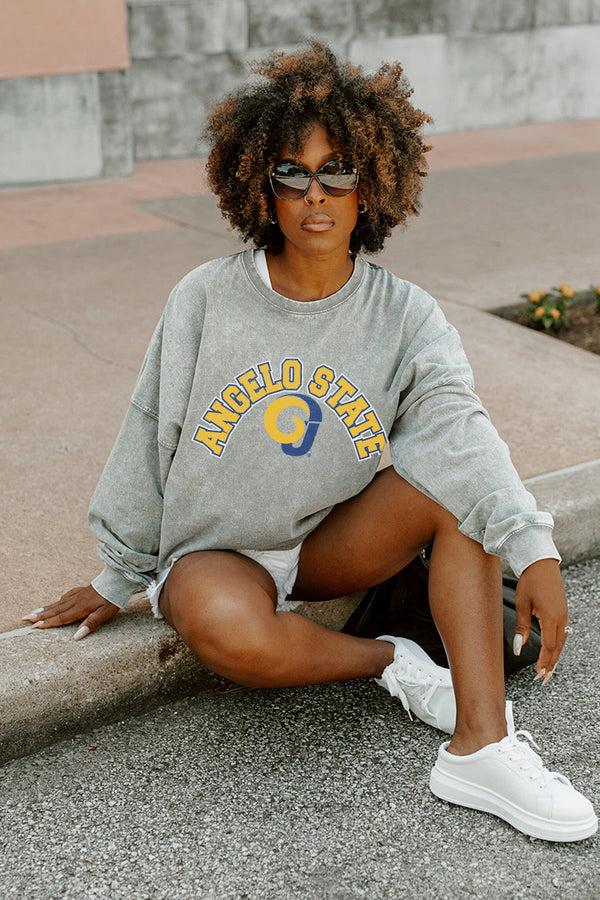 Gameday Couture ANGELO STATE RAMS PLAY THE GAME FADED WASH PULLOVER