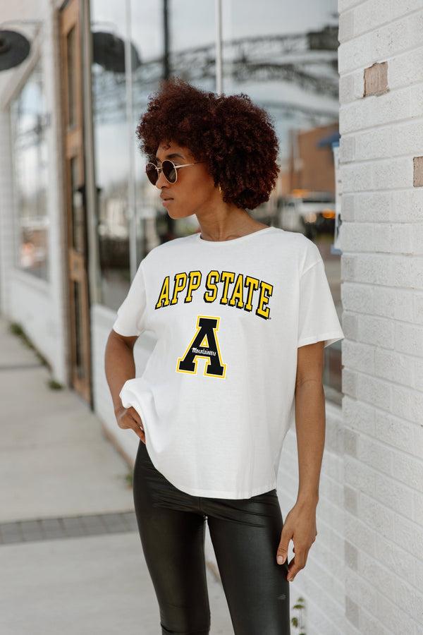 Gameday Couture APPALACHIAN STATE MOUNTAINEERS AROUND WE GO SHORT SLEEVE FLOWY TEE