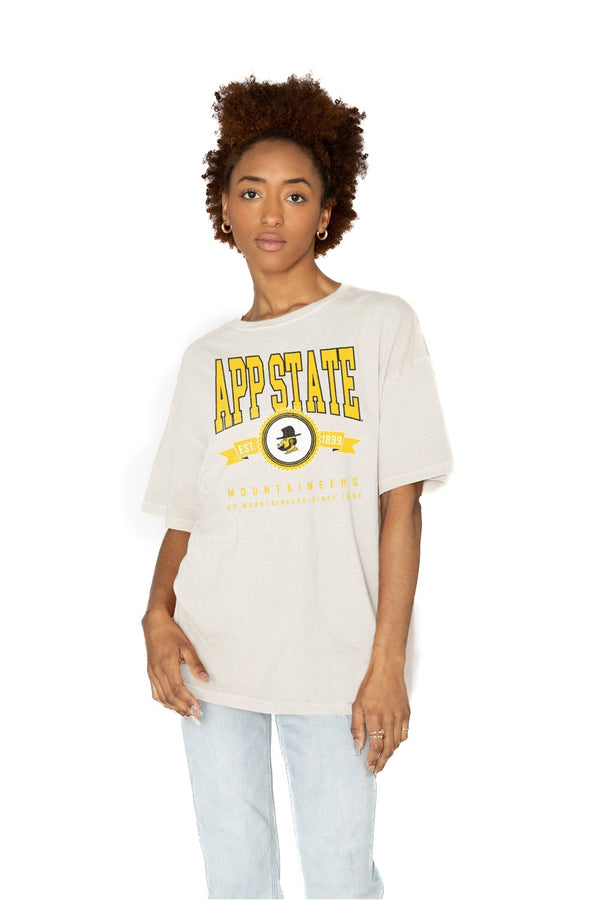 Gameday Couture APPALACHIAN STATE MOUNTAINEERS GET GOIN' OVERSIZED CREW NECK TEE