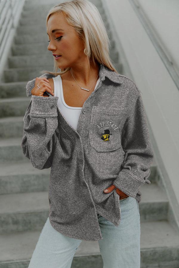 Gameday Couture APPALACHIAN STATE MOUNTAINEERS SWITCH IT UP BUTTON DOWN SHACKET