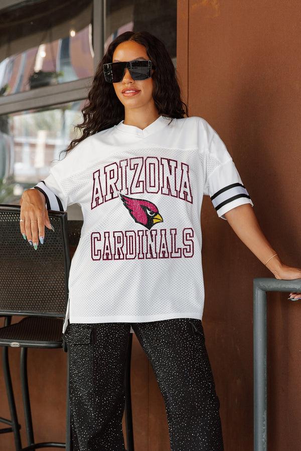 Gameday Couture ARIZONA CARDINALS A Step Ahead Oversized Mesh Tee