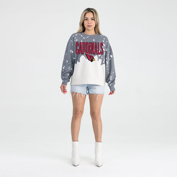 gameday Couture ARIZONA CARDINALS CASUAL FAN LONG-SLEEVE FRENCH TERRY PULLOVER