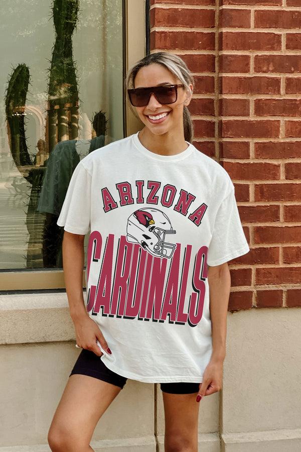 Gameday Couture ARIZONA CARDINALS FIERCE FOCUS WASHED RELAXED FIT TEE