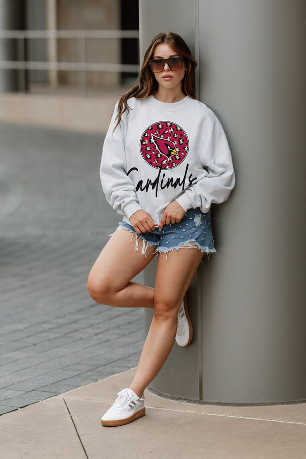 gameday couture ARIZONA CARDINALS Going Wild Fleece Drop-Shoulder Pullover gameday couture ARIZONA CARDINALS Going Wild Fleece Drop-Shoulder Pullover