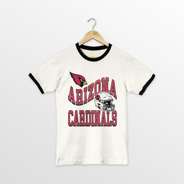 gameday couture ARIZONA CARDINALS HARD EARNED VINTAGE RINGER TEE