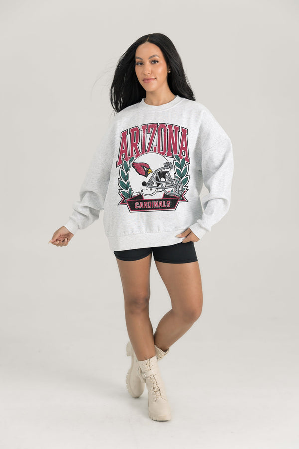 gameday couture ARIZONA CARDINALS Heritage Fleece Crewneck Pullover