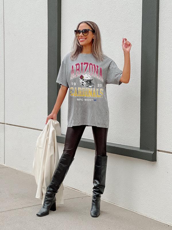 gameday couture ARIZONA CARDINALS Nothing But The Best Oversized Crewneck Tee