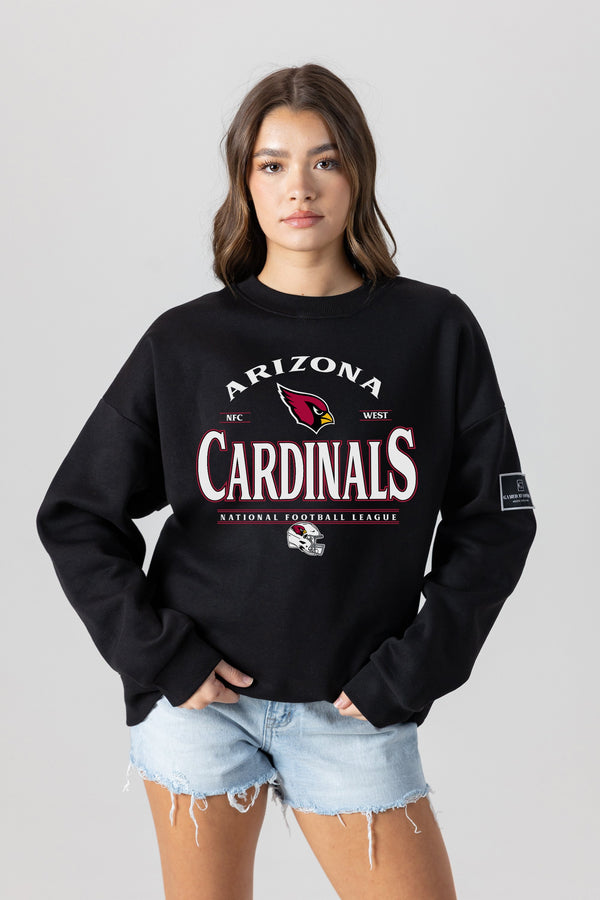 Gameday Couture ARIZONA CARDINALS Players Only Fleece Drop-Shoulder Crew