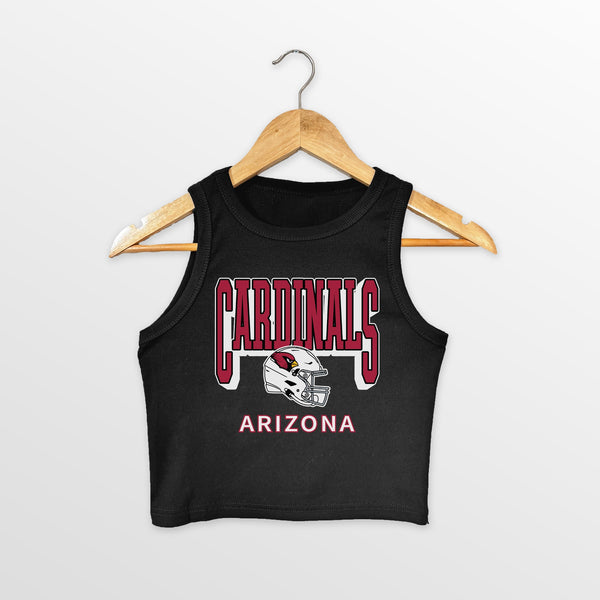 gameday couture ARIZONA CARDINALS PURE VICTORY ESSENTIAL RIBBED CROP TANK
