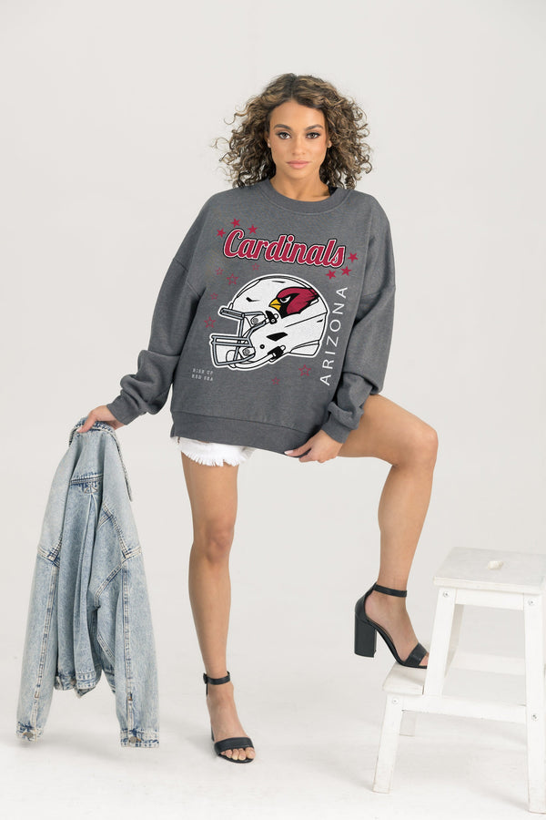 Gameday Couture ARIZONA CARDINALS Ready To Rumble Fleece Crewneck Pullover