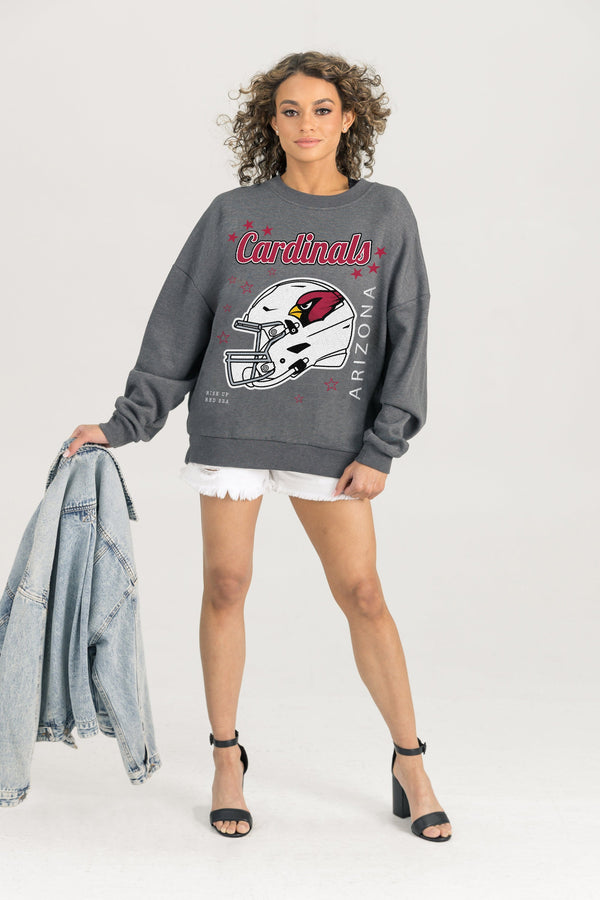 Gameday Couture ARIZONA CARDINALS Ready To Rumble Fleece Crewneck Pullover