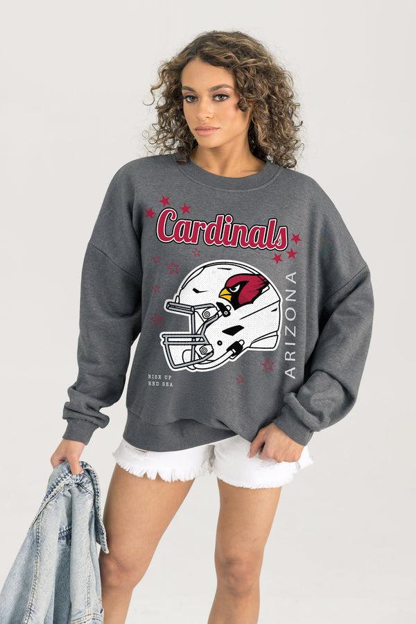 gameday couture ARIZONA CARDINALS Ready To Rumble Fleece Crewneck Pullover