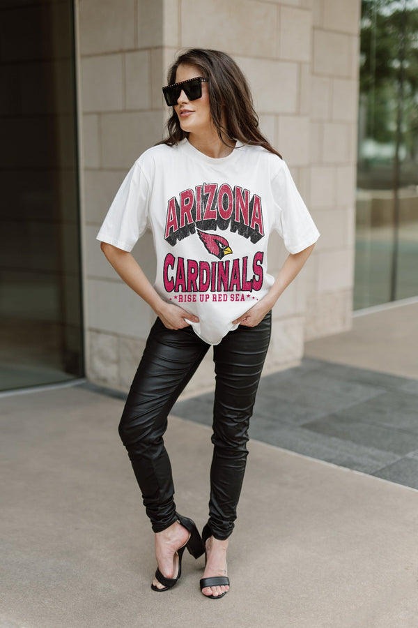 gameday couture ARIZONA CARDINALS Shakedown Oversized Crewneck Tee