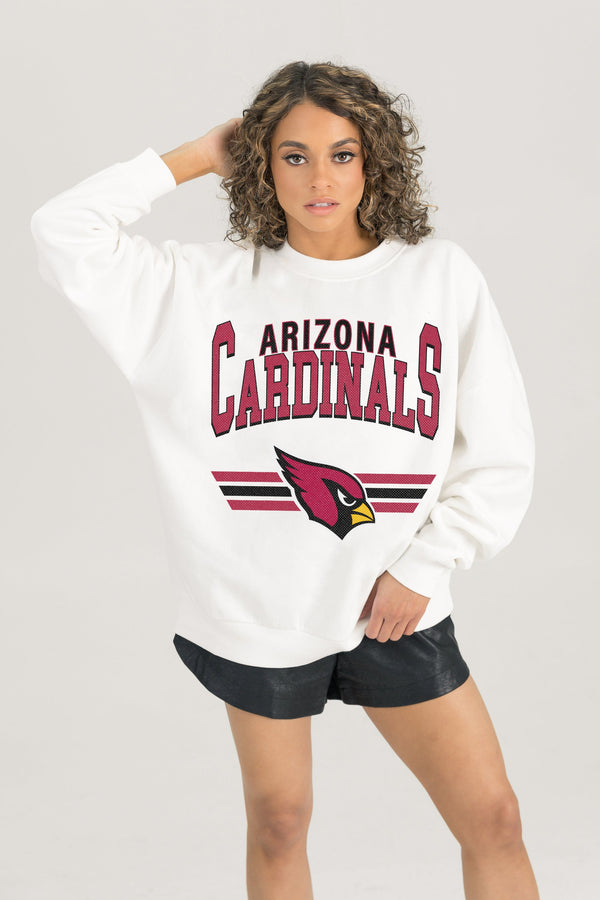 Gameday Couture ARIZONA CARDINALS SWIFT STRIKE PREMIUM FLEECE CREWNECK PULLOVER