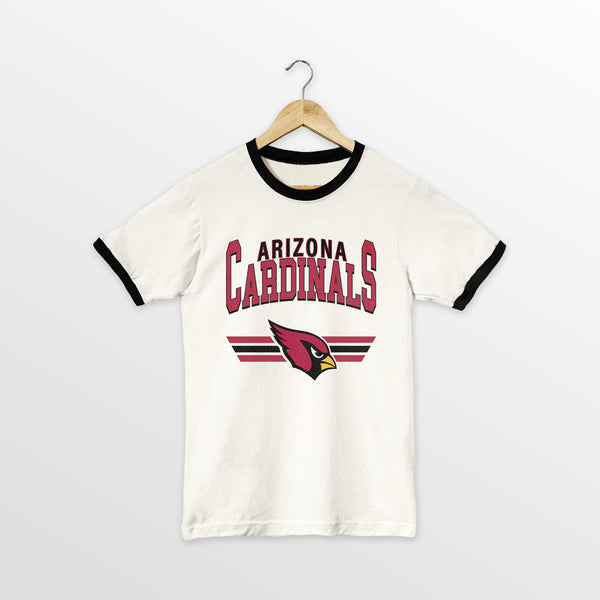 gameday couture ARIZONA CARDINALS SWIFT STRIKE VINTAGE RINGER TEE