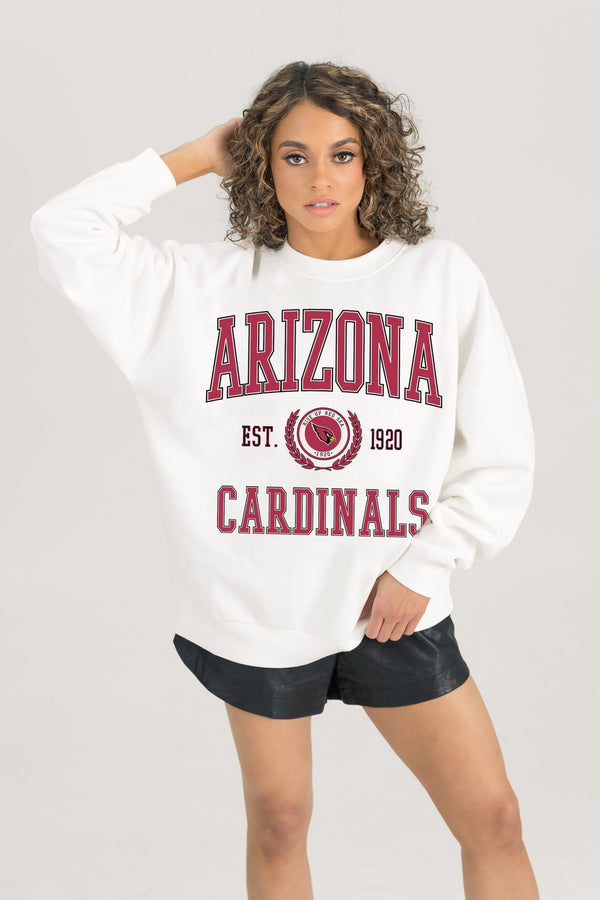 Gameday Couture ARIZONA CARDINALS Timeless Triumph Fleece Crewneck Pullover