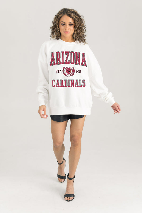 gameday couture ARIZONA CARDINALS Timeless Triumph Fleece Crewneck Pullover